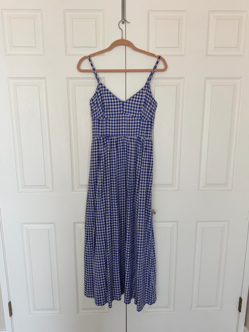 GAP Blue and White Gingham Dress